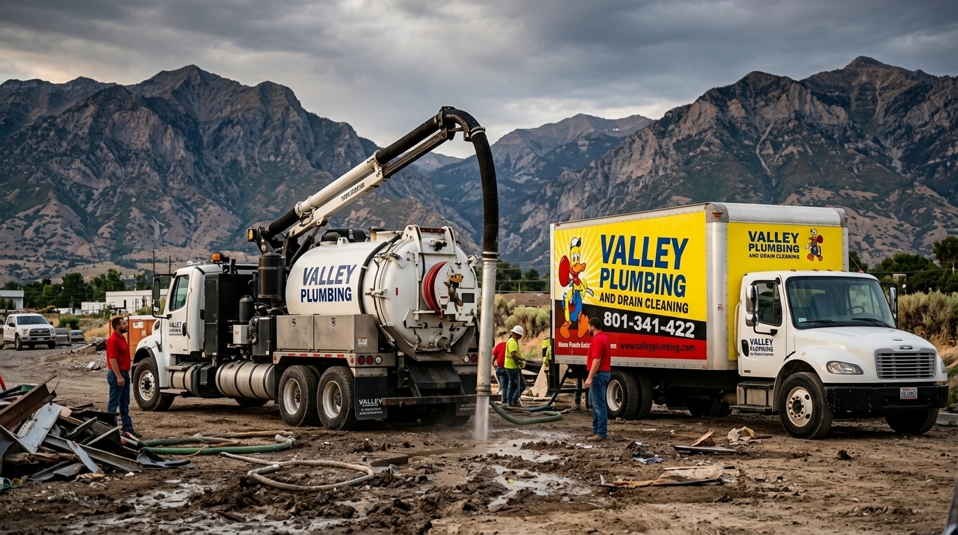 A precision vac-excavated pothole exposing an orange 2-inch HDPE gas service line intact and undamaged